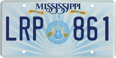 MS license plate LRP861