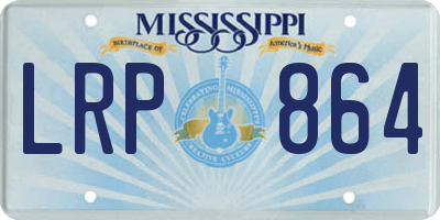 MS license plate LRP864