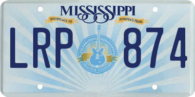 MS license plate LRP874