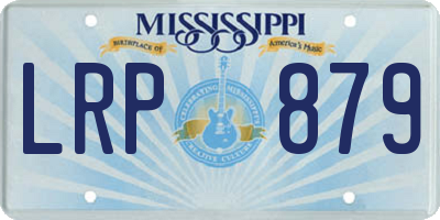 MS license plate LRP879