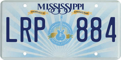 MS license plate LRP884