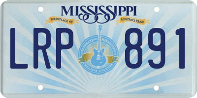 MS license plate LRP891