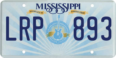 MS license plate LRP893