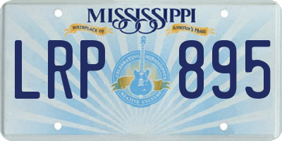 MS license plate LRP895