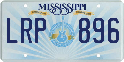 MS license plate LRP896