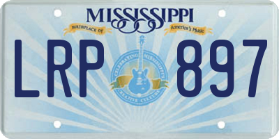 MS license plate LRP897