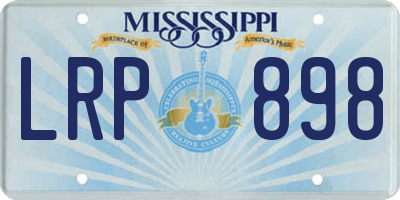 MS license plate LRP898