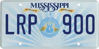 MS license plate LRP900