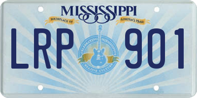 MS license plate LRP901