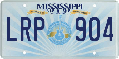 MS license plate LRP904
