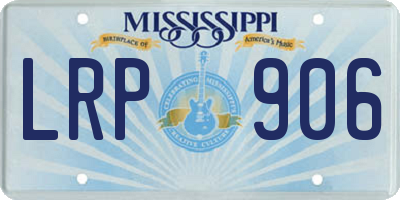 MS license plate LRP906