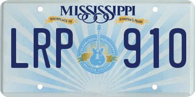 MS license plate LRP910