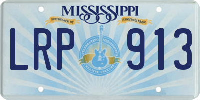 MS license plate LRP913