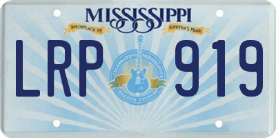 MS license plate LRP919