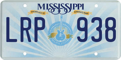 MS license plate LRP938