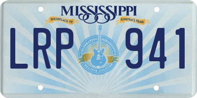 MS license plate LRP941
