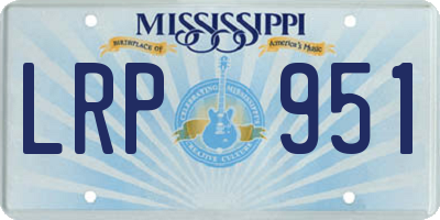 MS license plate LRP951
