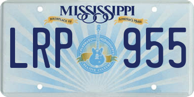 MS license plate LRP955