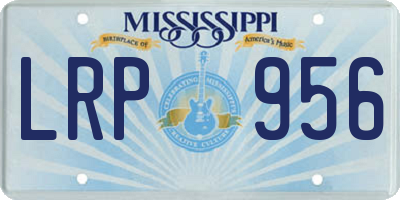 MS license plate LRP956