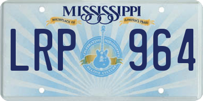 MS license plate LRP964