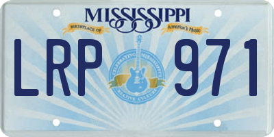 MS license plate LRP971