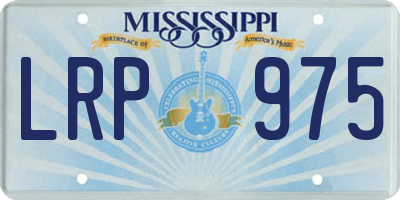 MS license plate LRP975