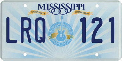 MS license plate LRQ121
