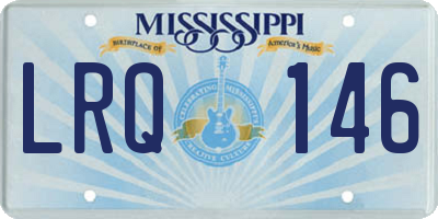 MS license plate LRQ146