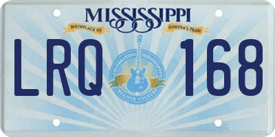 MS license plate LRQ168