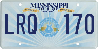MS license plate LRQ170