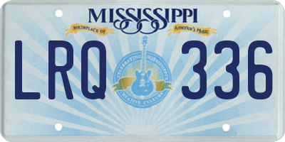 MS license plate LRQ336