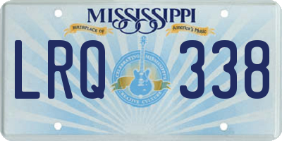 MS license plate LRQ338