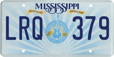 MS license plate LRQ379