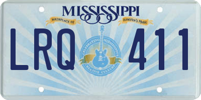 MS license plate LRQ411