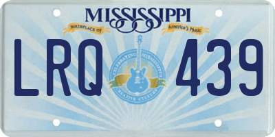 MS license plate LRQ439