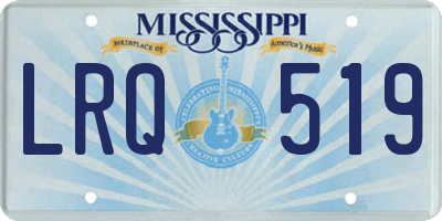 MS license plate LRQ519