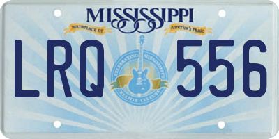 MS license plate LRQ556