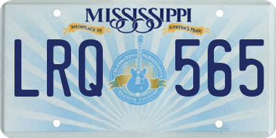 MS license plate LRQ565