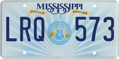 MS license plate LRQ573