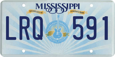 MS license plate LRQ591