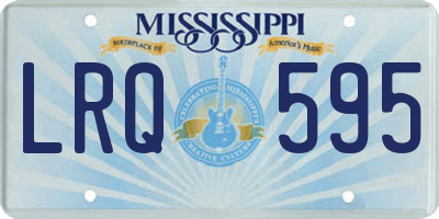 MS license plate LRQ595