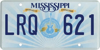 MS license plate LRQ621