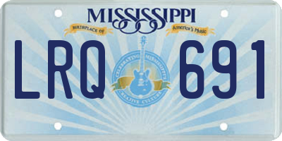 MS license plate LRQ691