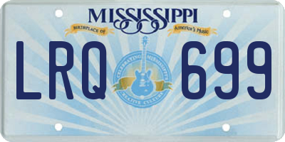 MS license plate LRQ699