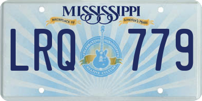 MS license plate LRQ779