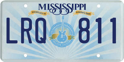 MS license plate LRQ811