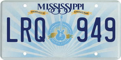 MS license plate LRQ949