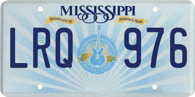 MS license plate LRQ976