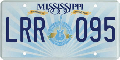 MS license plate LRR095