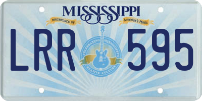 MS license plate LRR595